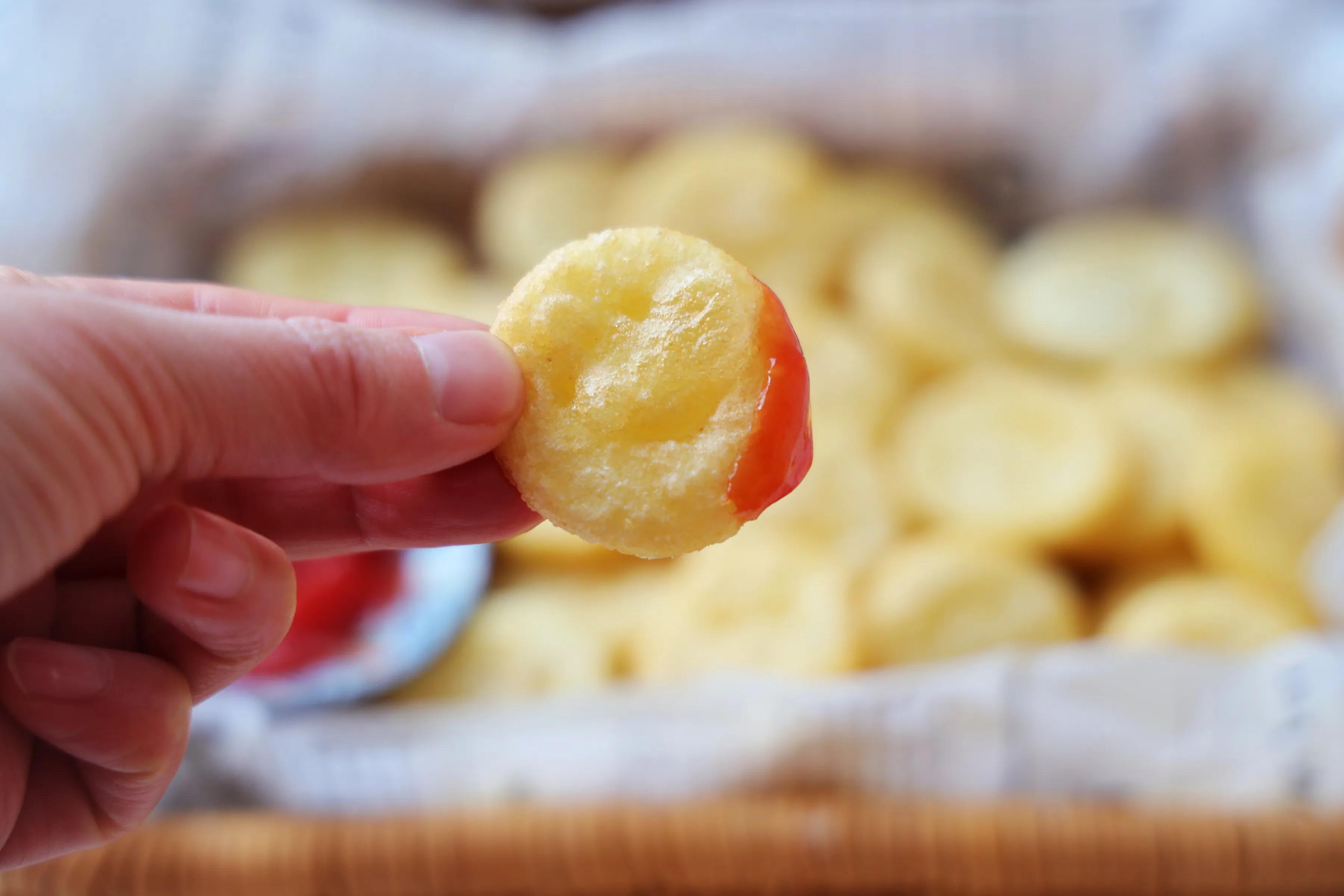 飯店的笑臉土豆，原來是這樣做的，特簡單，一口一個真好吃！