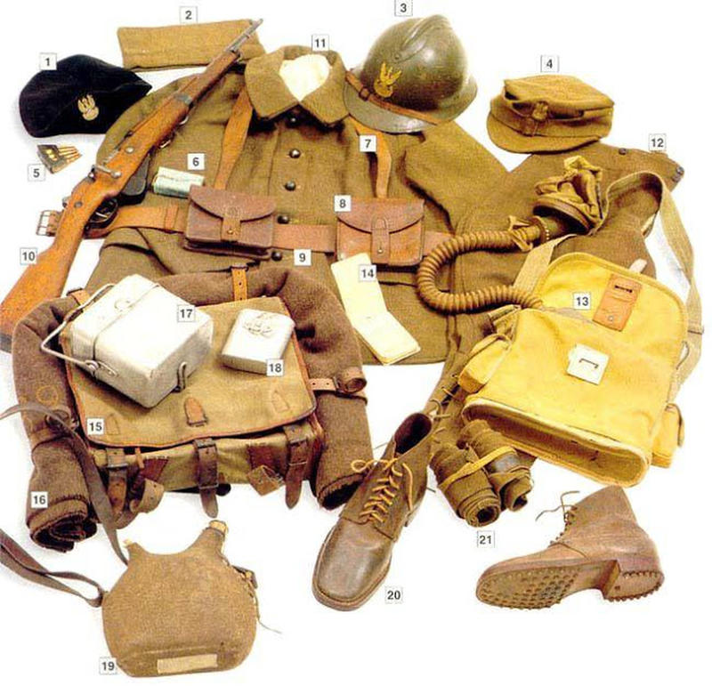 二战各国单兵装备(军服)清单,德军队的最精