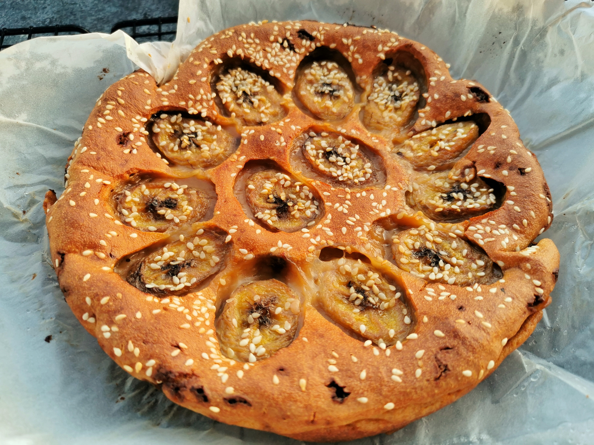 自製香蕉紅糖烤年糕，不用揉麵不用蒸，外脆裡糯，解饞暖胃寓意好