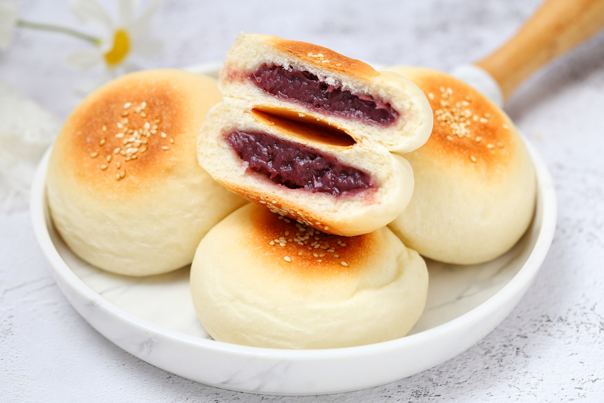 自制健康美味的日式芋泥饼，暄软香甜无任何添加，一出炉就吃仨