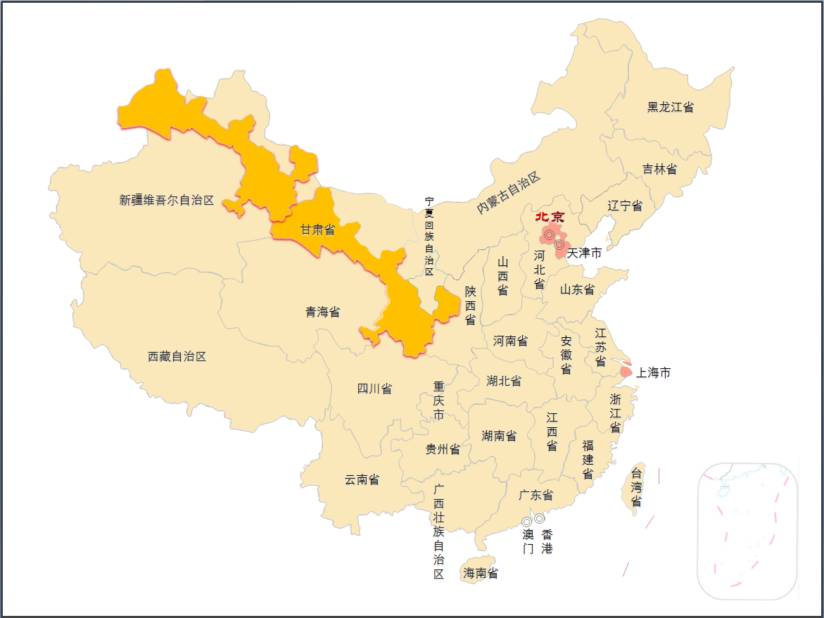 不是新疆太远,主要原因是甘肃太长