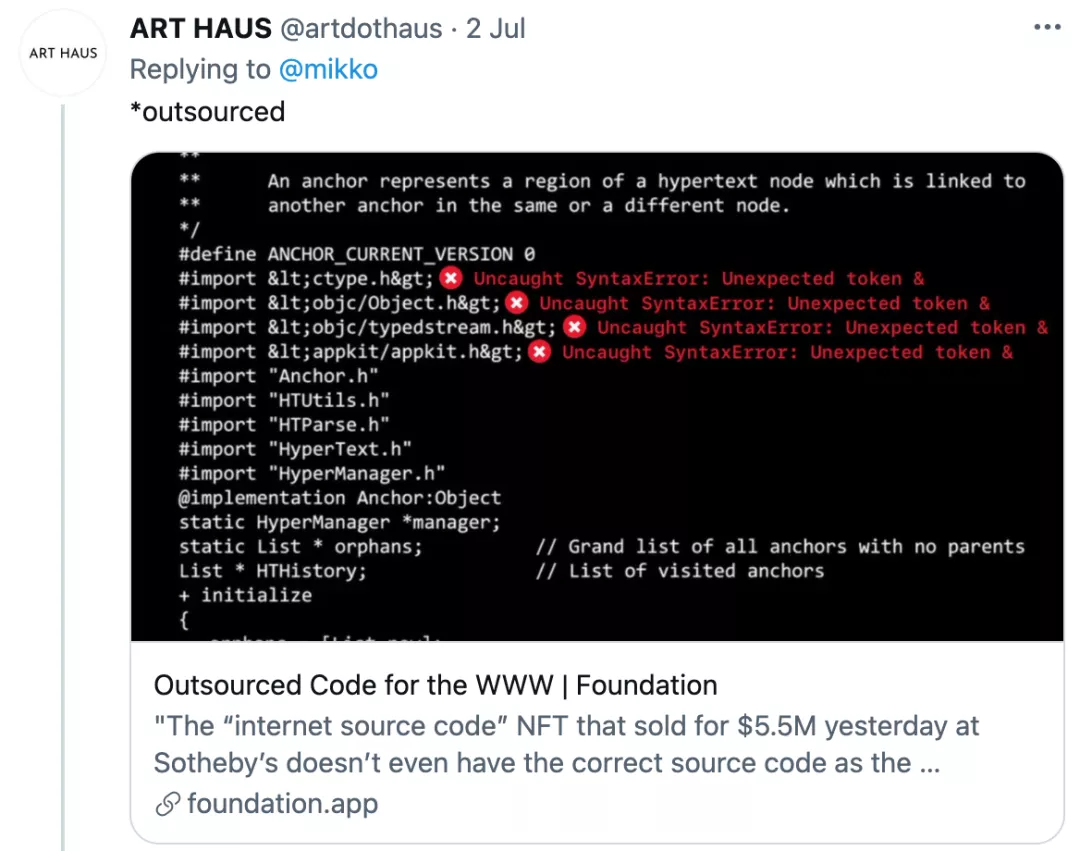 互联网之父公开拍卖万维网源代码,3400万买下后发现居然有bug