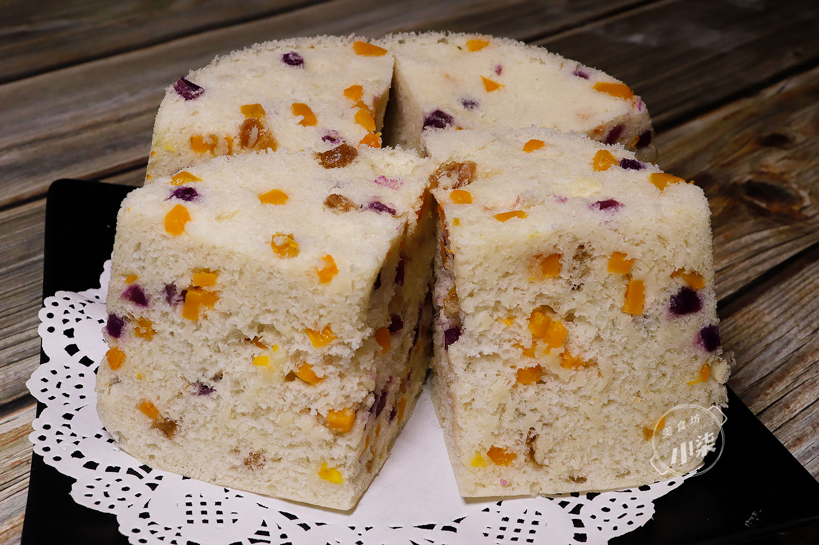 南瓜紫薯發糕做法，攪一攪，出鍋不塌陷不回縮，比油條包子都好吃