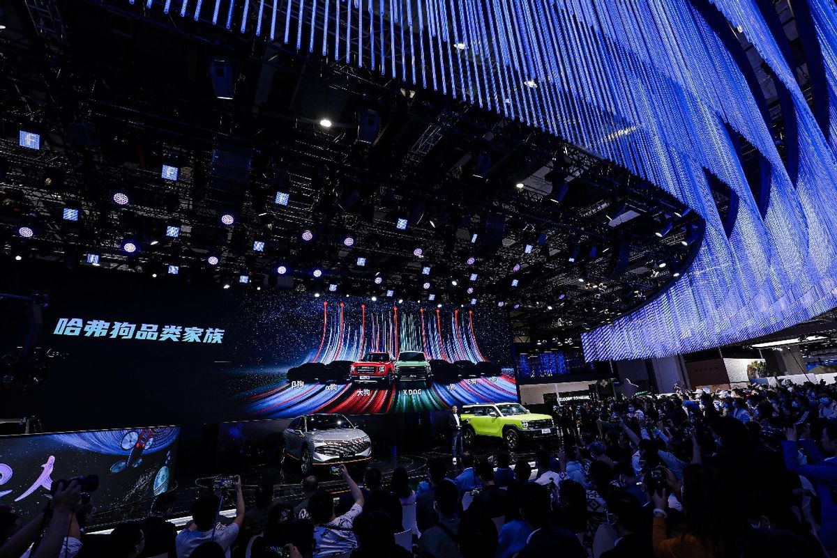 超级网红中国哈弗 2021上海车展一枝独秀_太平洋号
