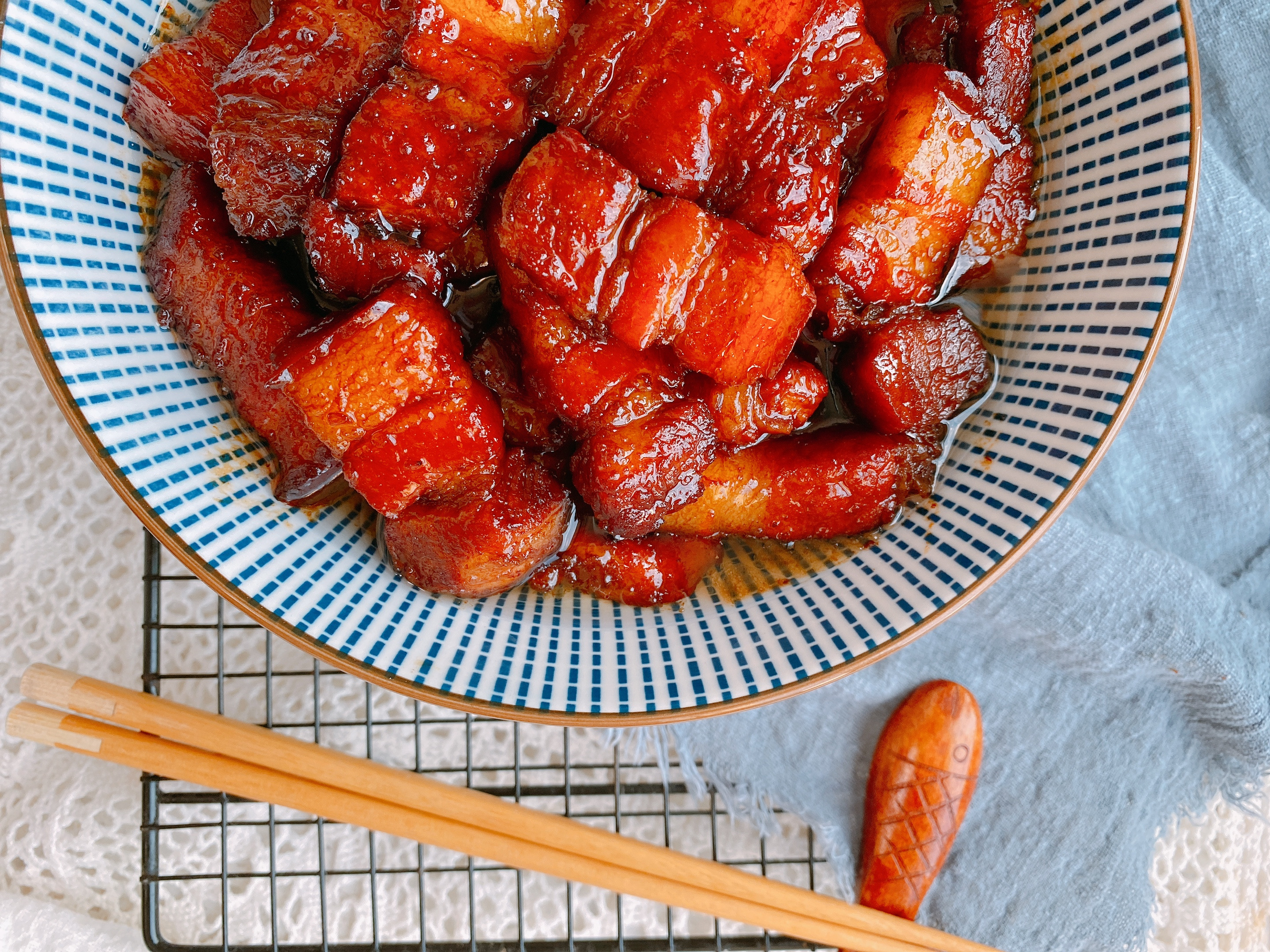 中秋宴客少不了的硬菜——红烧肉，几十年配方，色泽红润肥而不腻