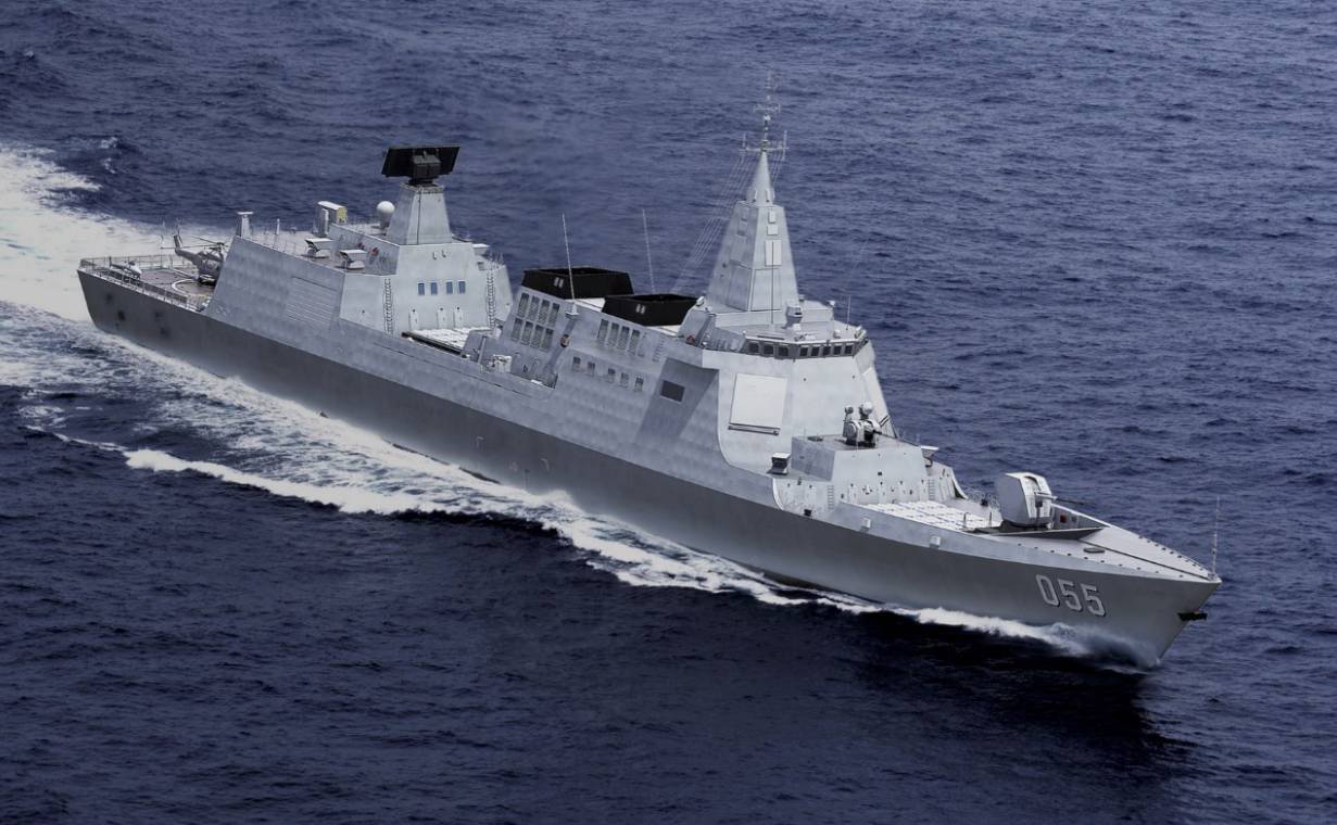 055大驱疯狂"下饺子"，首批8艘即将全部装备，战力或将"独步全球"