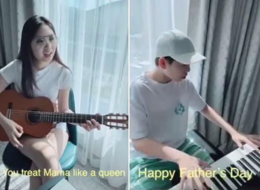 甄子丹14岁儿子近照曝光！打扮潮流皮肤超白，姐姐穿短裤秀长腿