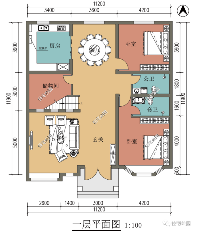 精选图库：20套农村美式风格户型图