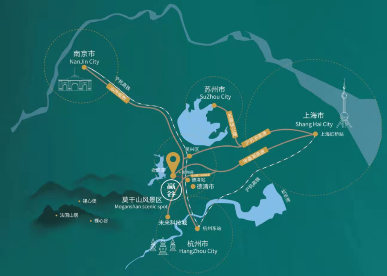 官网:湖州莫干山赢谷度假区稀缺坡地独栋,楼盘位置地址电话介绍