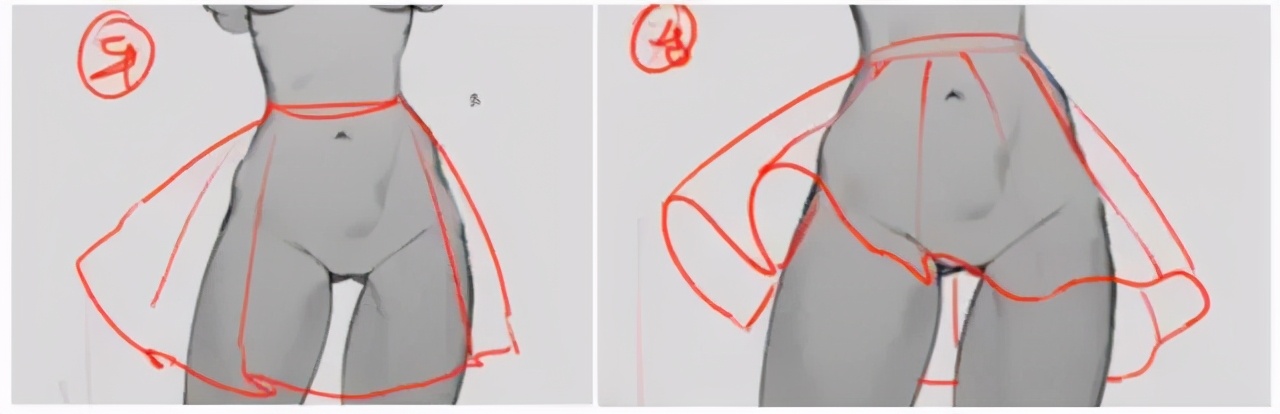 萌新如何自学衣服褶皱？不同的布料材质的褶皱教程