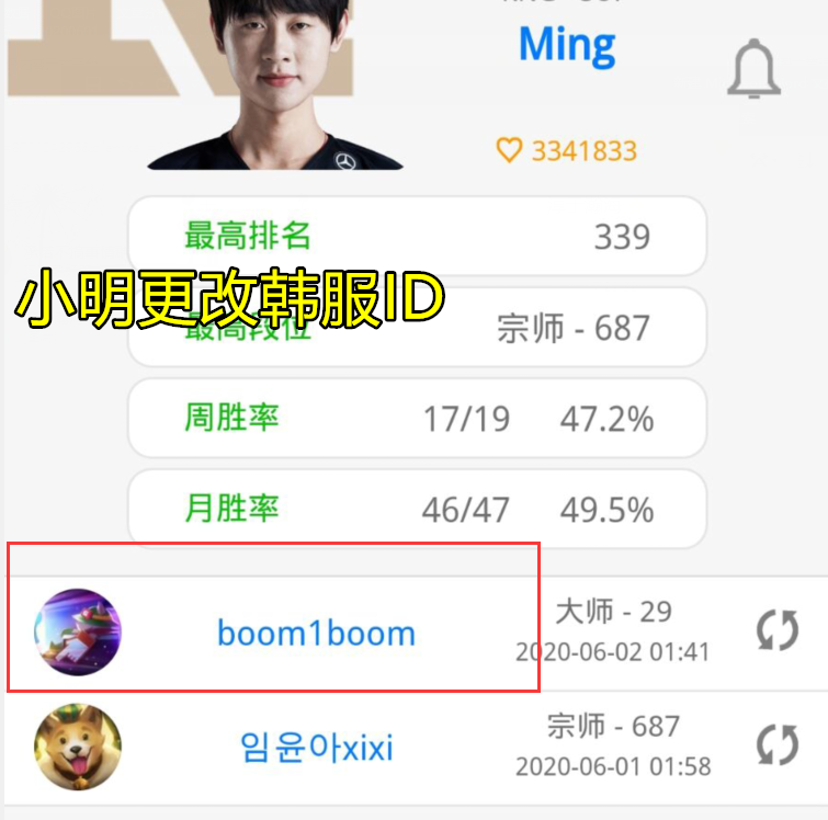 小明也发声了！继Uzi更改ID后，Ming用这种方式表