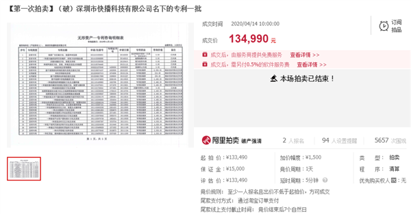 4万起拍950万成交，「快播」商标天价卖出！18名