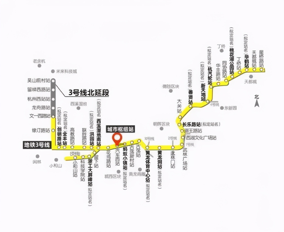 今明两年杭州6条地铁密集通车时间表