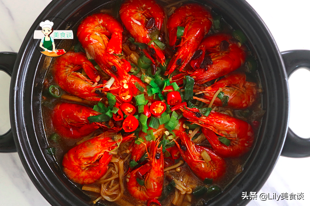 大蝦這樣吃最過癮，比水煮入味，比油炸健康，燜一燜，3分鐘出鍋
