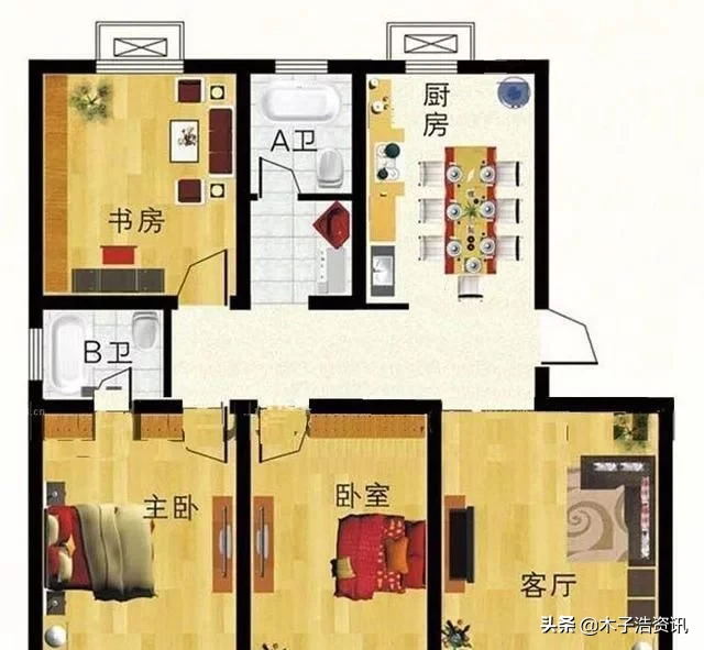买房时要注意，这种南北通透的户型可能是假的