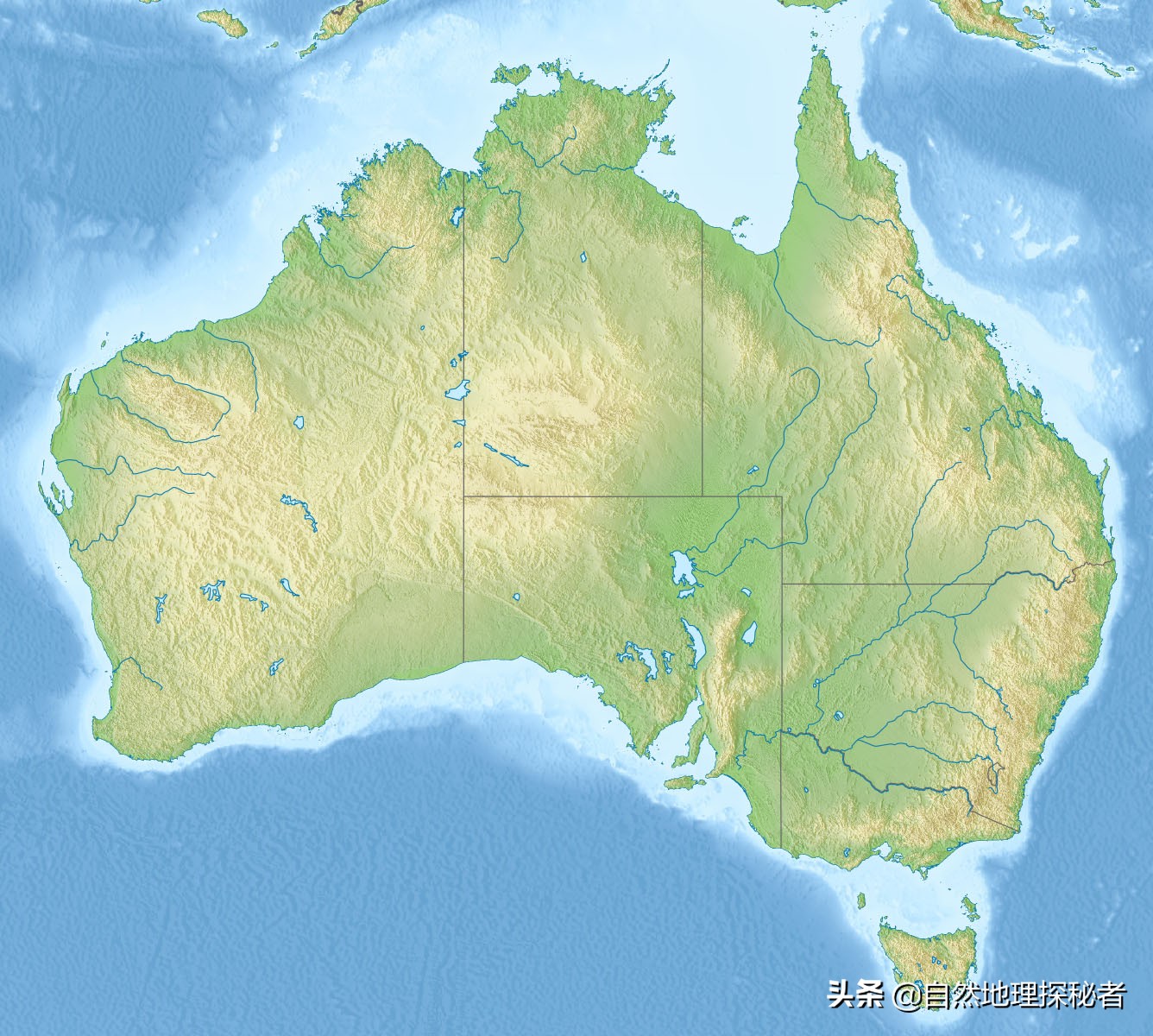 独占了一个大陆的澳大利亚，看这自然地理环境真不咋样