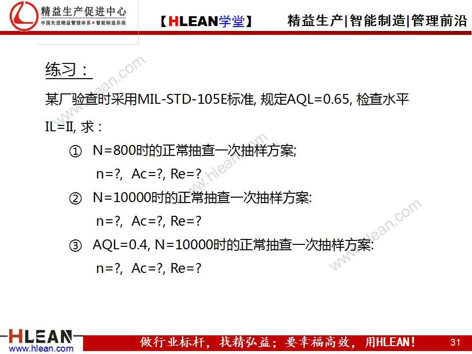 「精益学堂」可接受的质量水平（AQL）及抽样检查