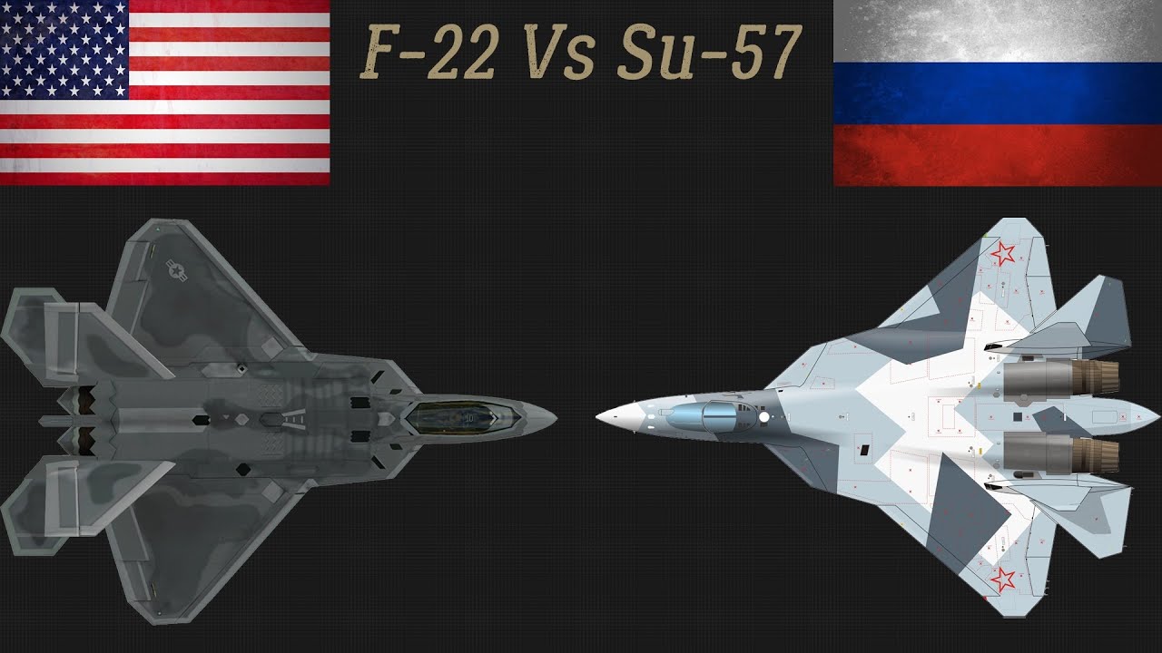当F22遇上苏57会发生什么？不是双雄对决，而是一面倒的屠杀