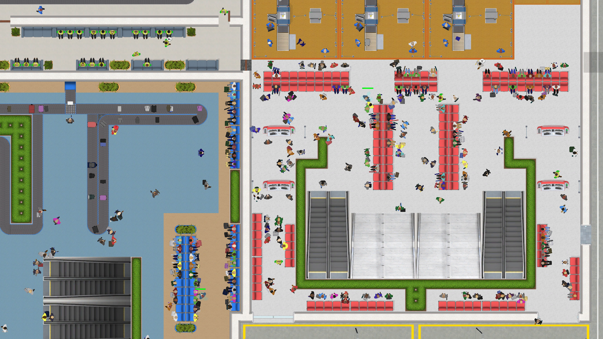 一款机场题材的模拟经营建造游戏