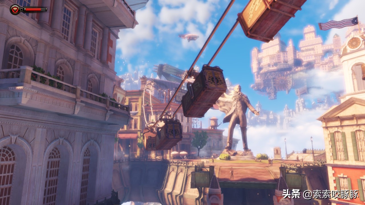 Switch版《生化奇兵无限》这画面简直美到没朋友，冷门神作再炒热