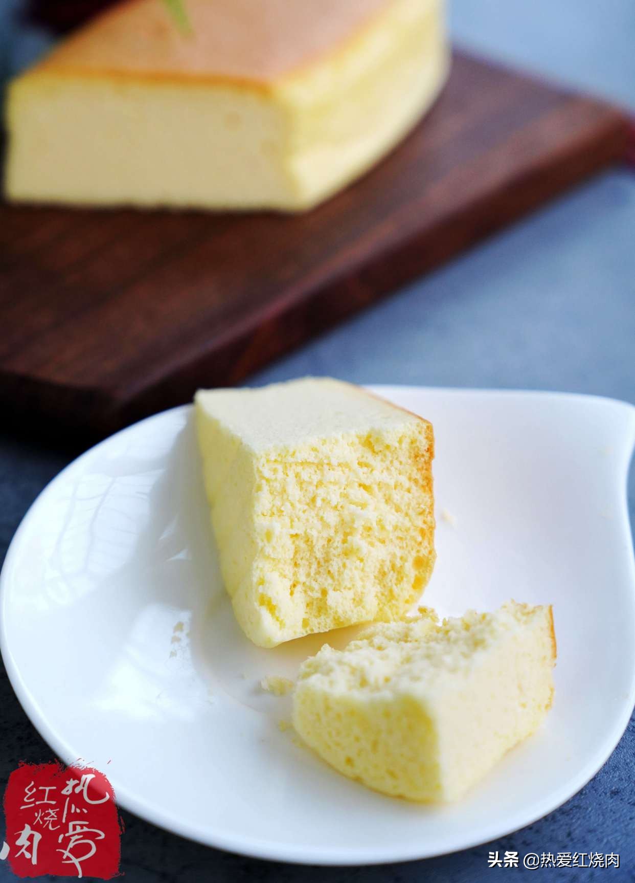 這蛋糕口感濕潤吃著不噎人，做了四次終於成功了，心得體​​會告訴你