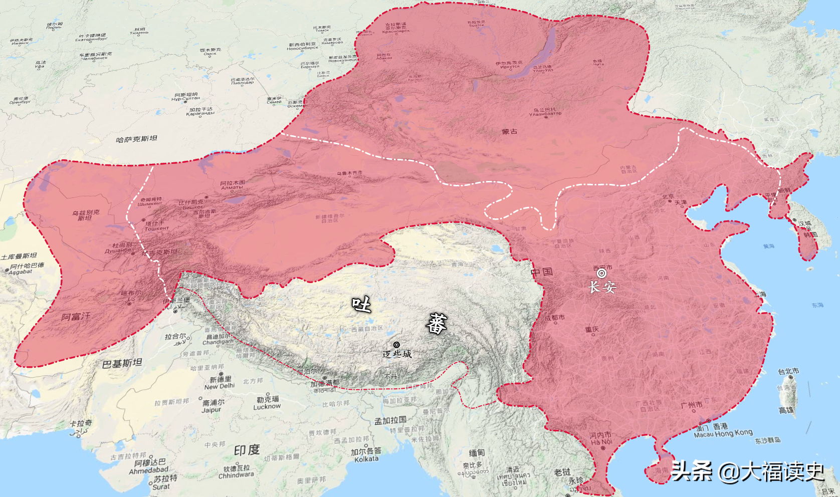 中国古代疆域变迁史：大唐威武霸气，元朝傲视全球，大清也不简单