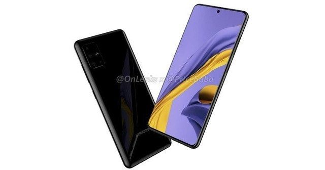 三星Note 10相同設(shè)計(jì)方案終下發(fā)！Galaxy A51曝出，后置攝像頭四攝 垂直居中成孔