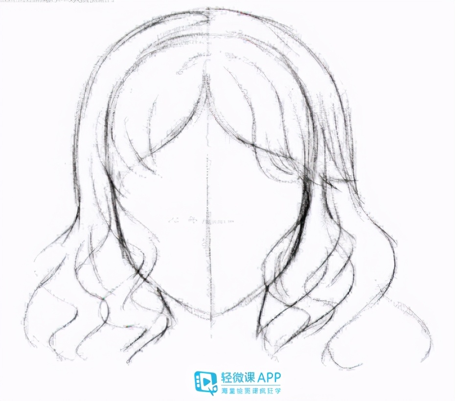 干货哦教你画漫画女生的长卷发