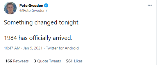 �這是對言論自由的惡毒侵犯！這是奧威爾的1984！�