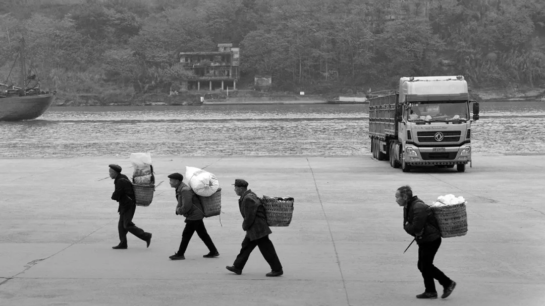 津门网王少梅:两岸-李渡码头