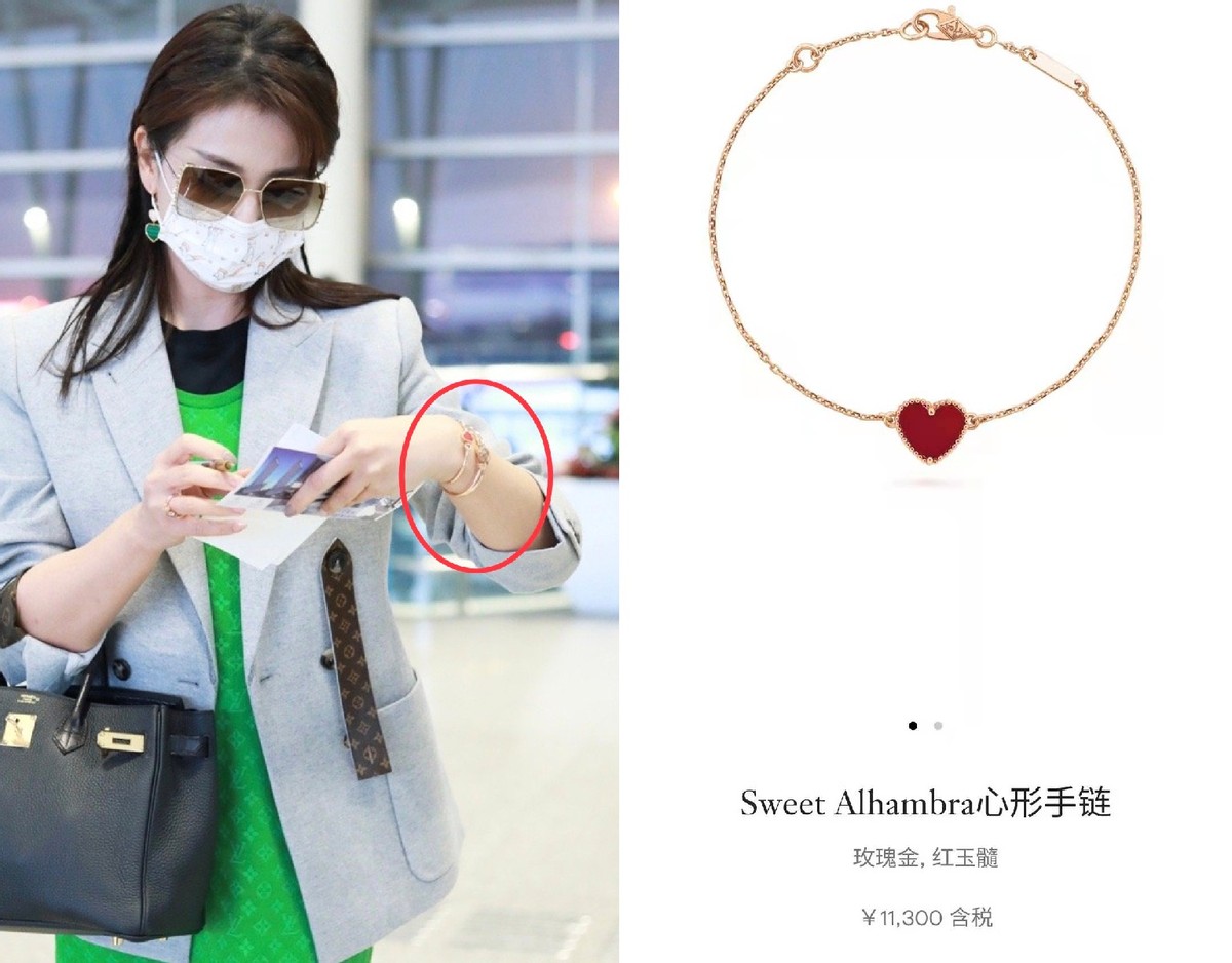 42岁刘涛穿一身名牌炫富，手提包近20万块，细纹