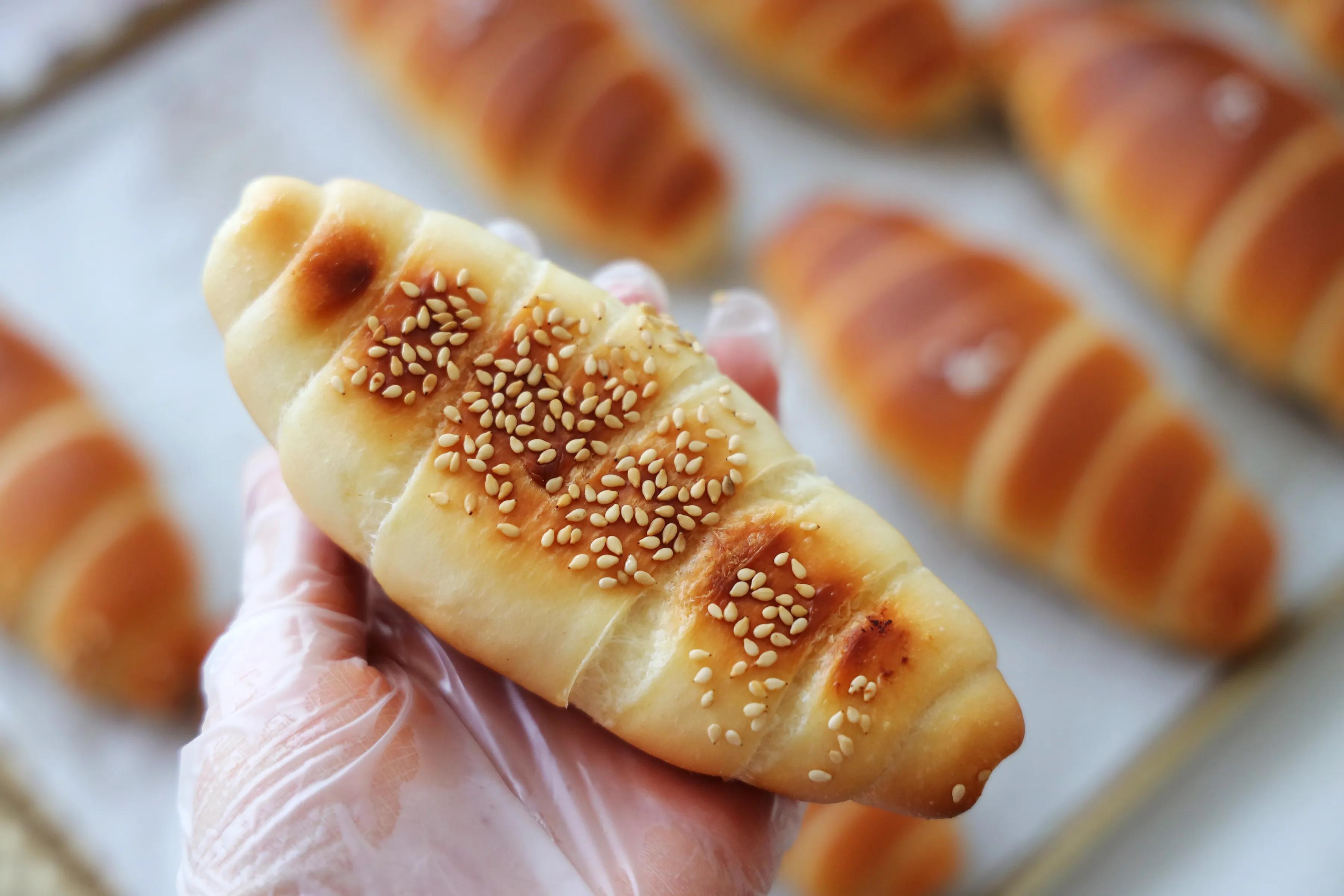 日式海鹽麵包，無數人愛吃的一款咸麵包，一口氣吃3個不在話下