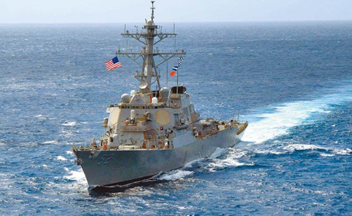 台湾丨美国军舰清晨又过台湾海峡，已是五月份