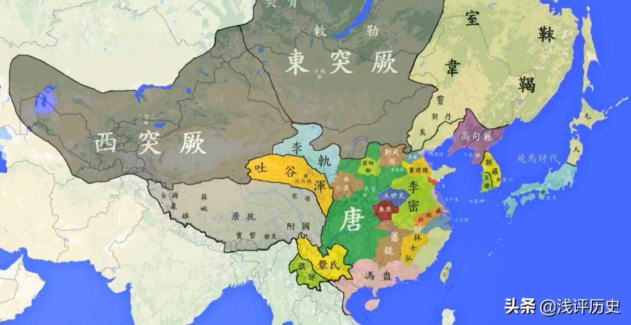 通过地图看唐朝版图变迁：一个庞大帝国，最后走向瓦解