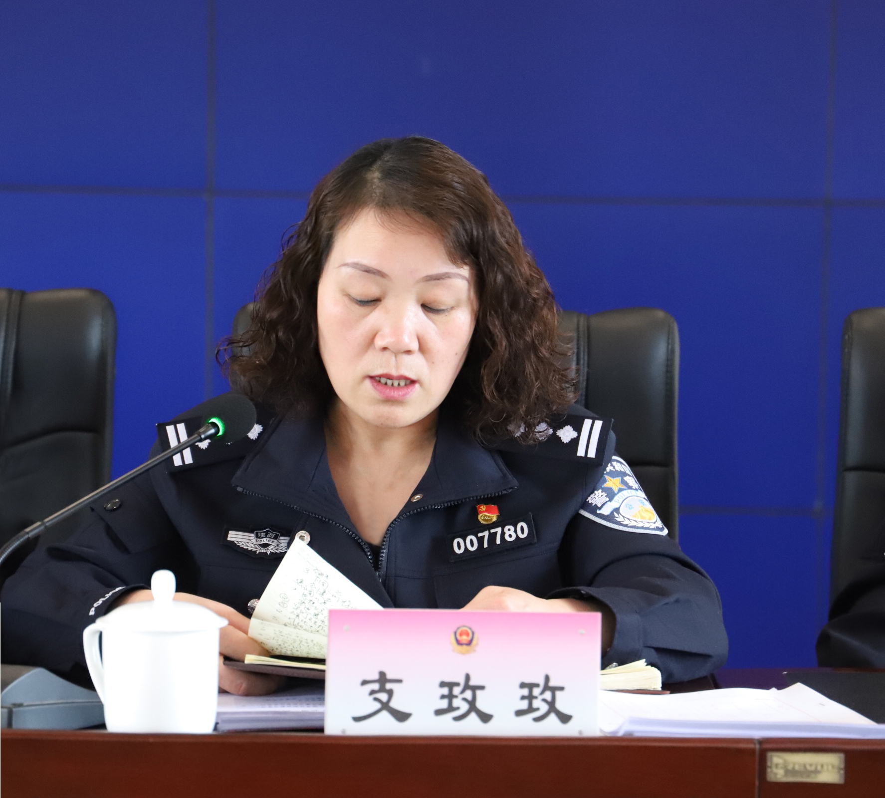 渭南市公安局华州分局举行第二批警务通发放仪式暨使用培训会（组图）