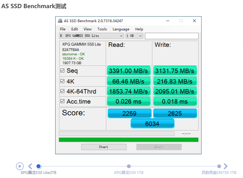 XPG翼龙S50 Lite 2TB评测：主流级PCI-E 4.0 SSD到来