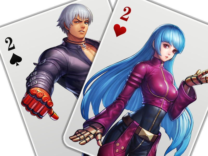 《拳皇》音巢篇角色做一副撲克，京八做鬼，誰有資格做2和K？