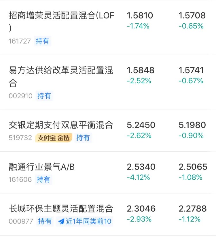 消费医药科技继续杀跌，早盘支付宝基金表现及午后策略〔加仓〕