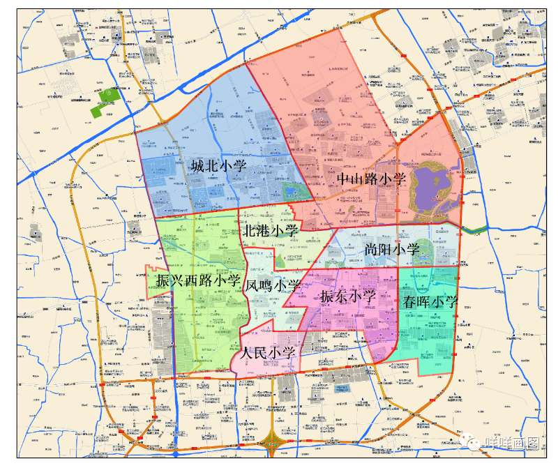 桐乡市学区地图（2020年）