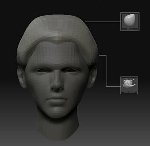 教学｜zbrush雕刻头发笔刷介绍，巧用工具可以事半功倍哦