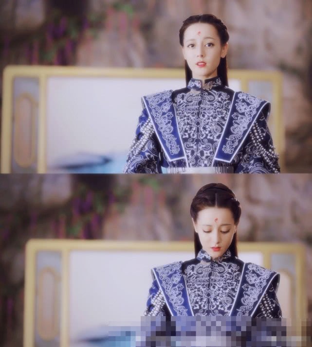 影视剧之中蓝色婚服，李沁和热巴清新动人，却都不及女神郭碧婷