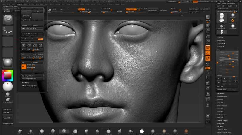 教学｜怎么创作逼真的头部模型，Zbrush头部细节雕刻教程