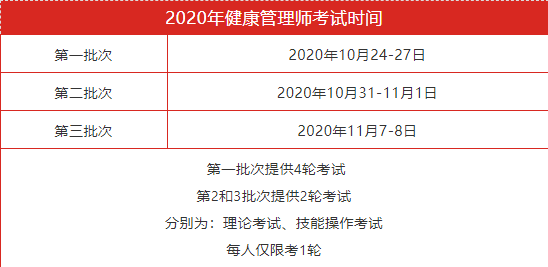 健康管理師2020年報考時間公布?。ǜ娇荚囍改希? border=