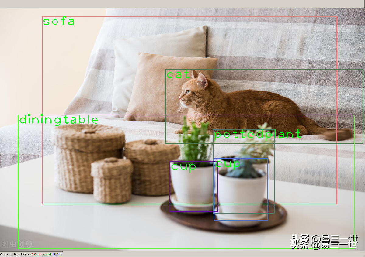 目标检测和识别：Python+OpenCV+Yolov3