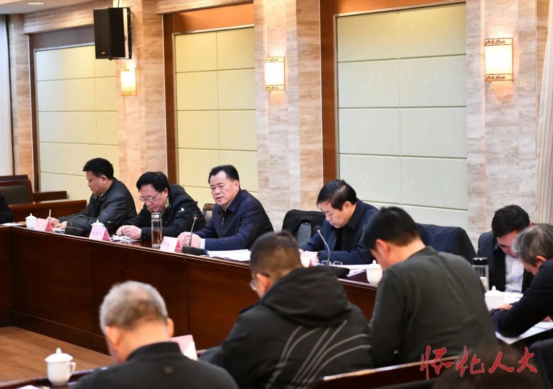 在怀全国和省人大代表集中视察我市制造业发展