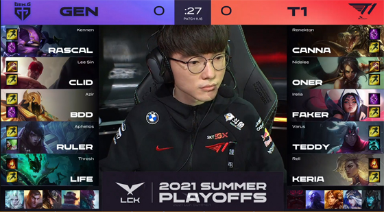 LOL-LCK：TeddyEZ一打四怒砍三杀，T1让一追三击败GEN重返S赛