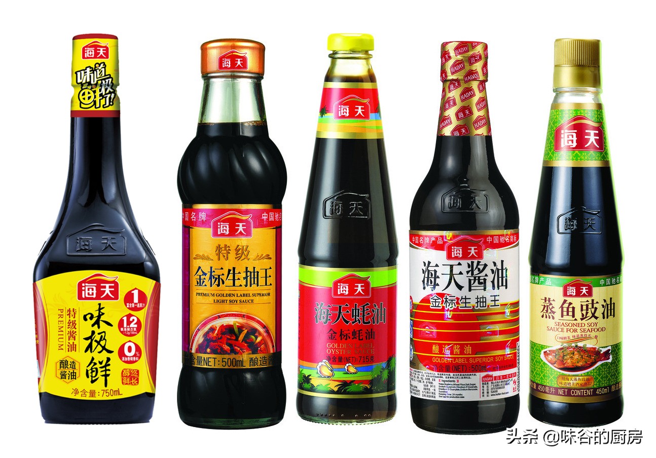 今天才知道生抽、老抽、醬油、蠔油、味極鮮的區別，用對了味道好