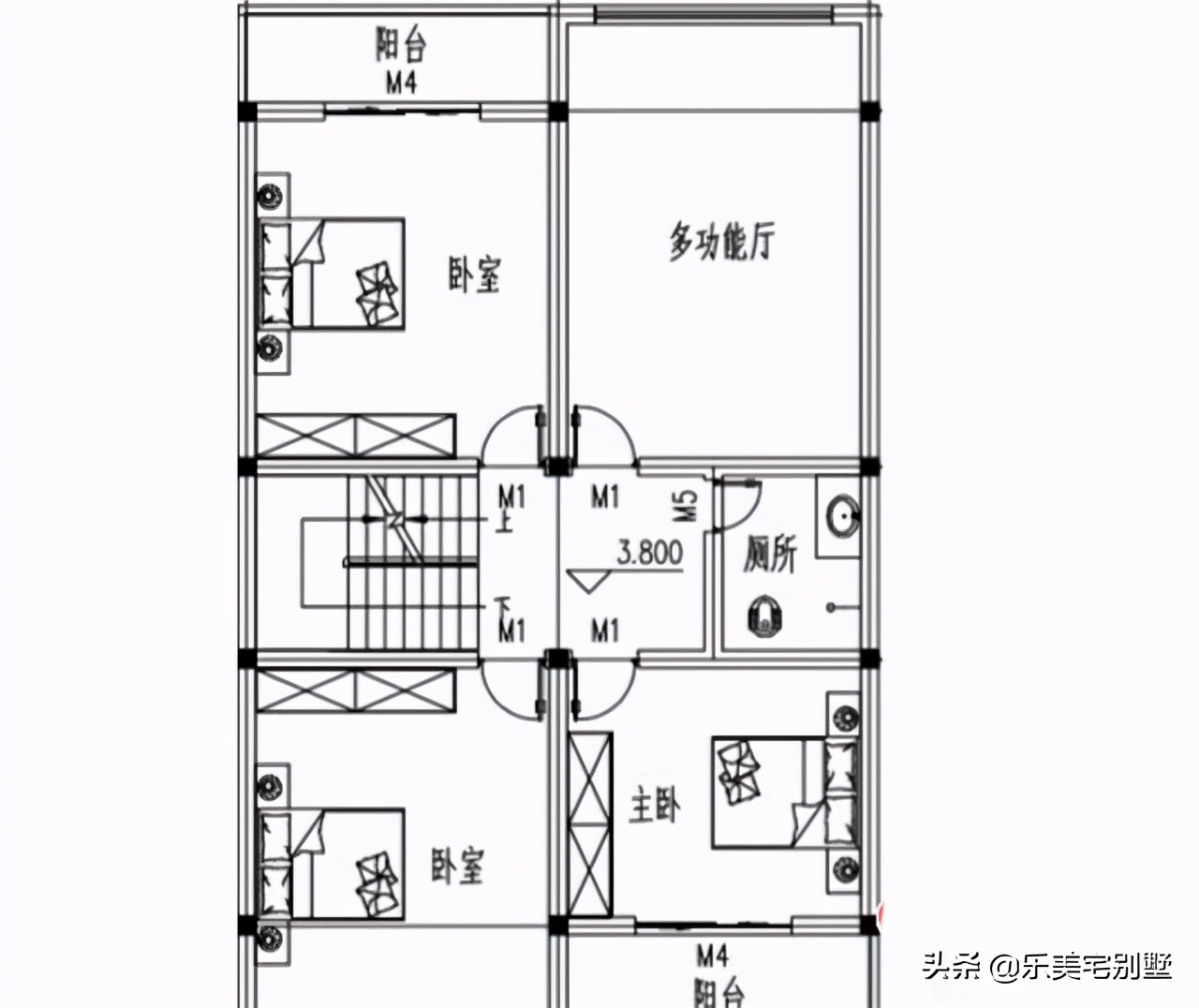 7款農村三層自建房別墅佔地約90平米實用經濟