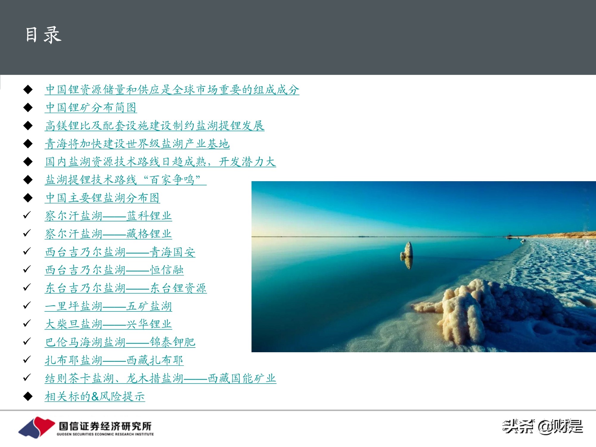 国内盐湖资源全梳理：中国将加快建设世界级盐湖产业基地