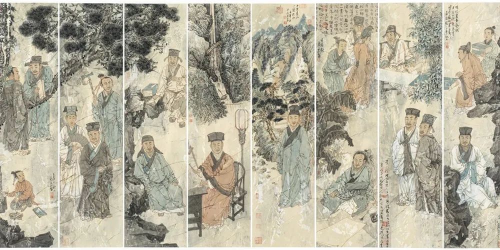 柔美多姿，仪态万方——著名画家徐惠泉以工笔重彩将东方女性的美跃然纸上